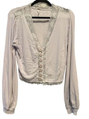 Free-people Women's Lilac Cottage
Core Cardigan Sz XL